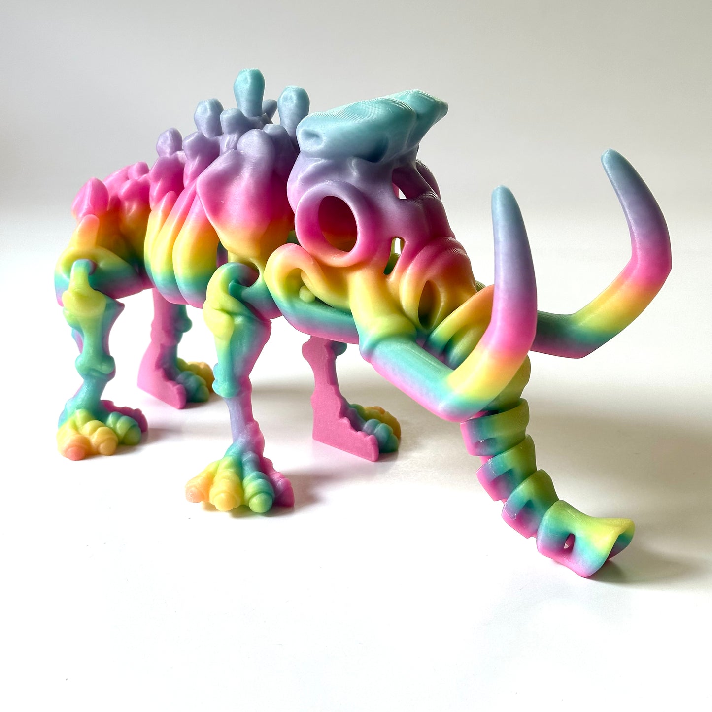 Giant Flexi Skeleton Mammoth - 3D Printed Articulating Figure