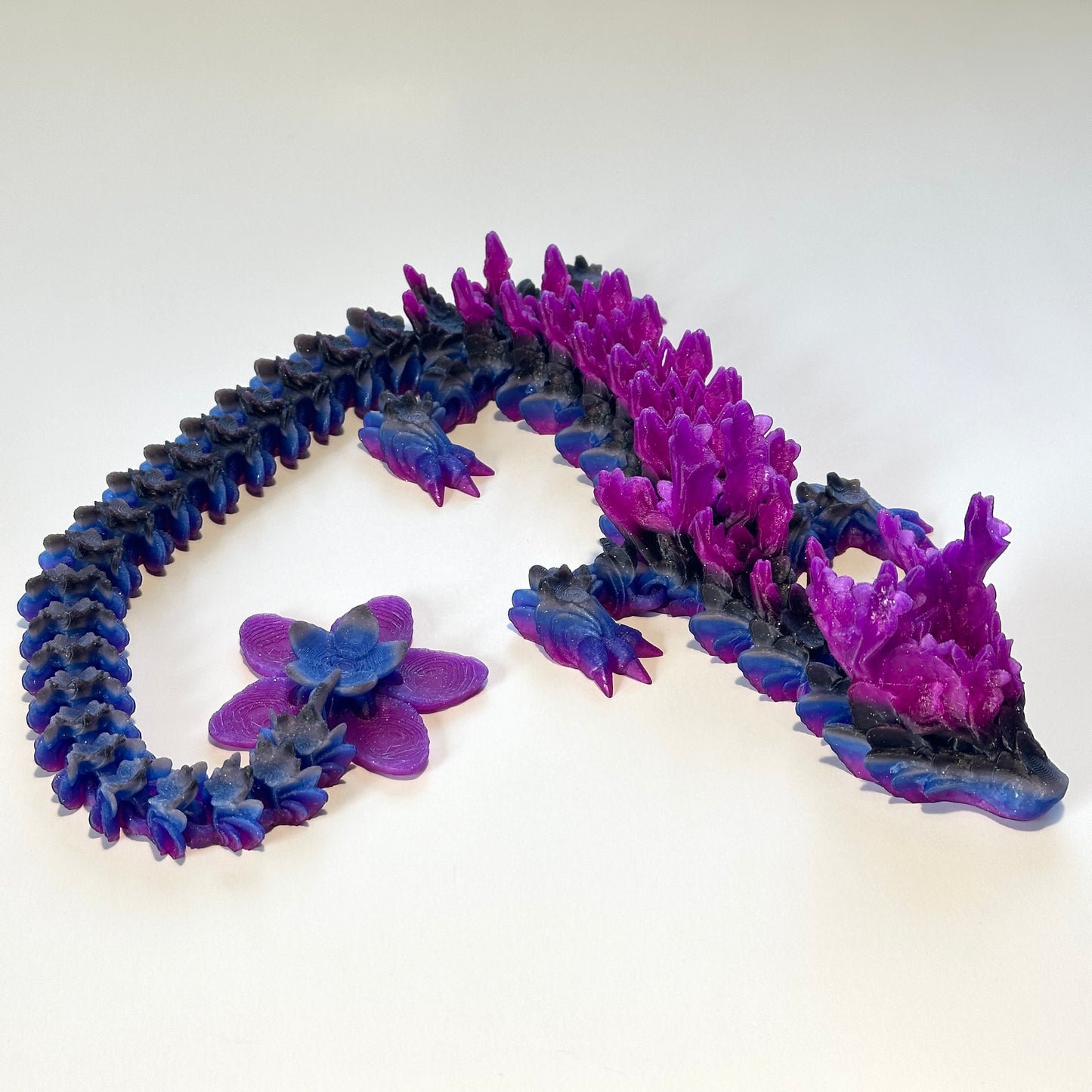 Large Cherry Blossom Dragon - 3D Printed Articulating Figurine