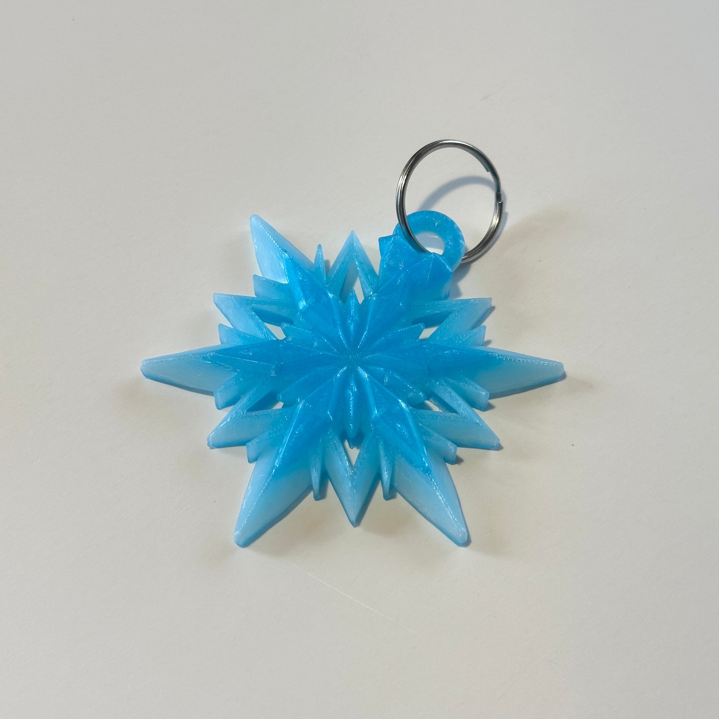 Snowflake Keychain - 3D Printed Articulating Figure