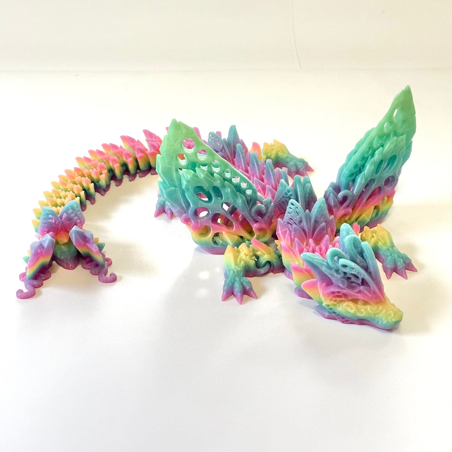 Fae Wolf Dragon - 3D Printed Articulating Figure