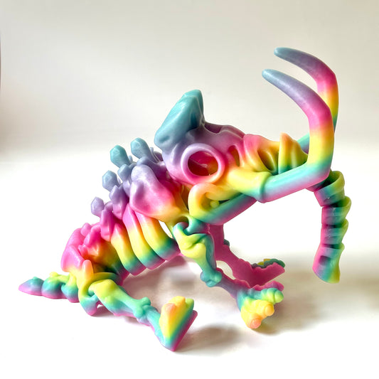Giant Flexi Skeleton Mammoth - 3D Printed Articulating Figure
