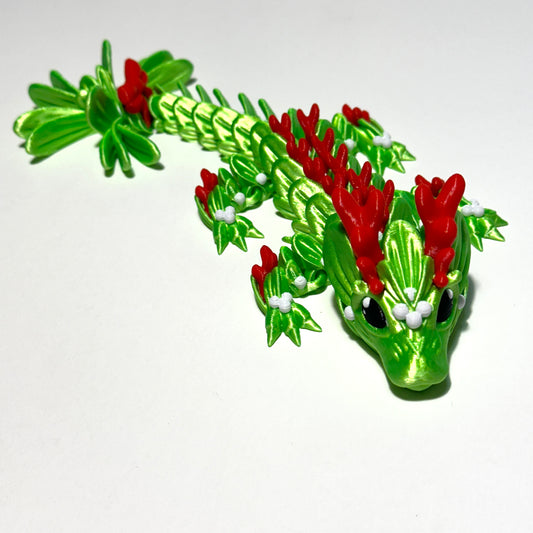 Baby Mistletoe Dragon - 3D Printed Articulating Figure