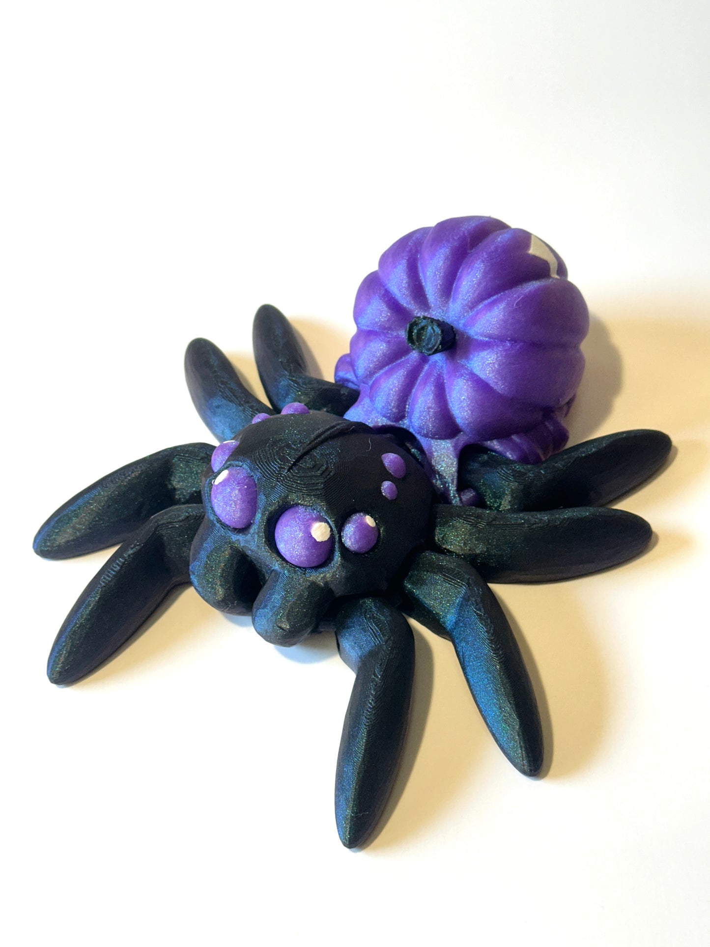 Giant Jack-O-Lantern Spider - 3D Printed Articulating FIgure