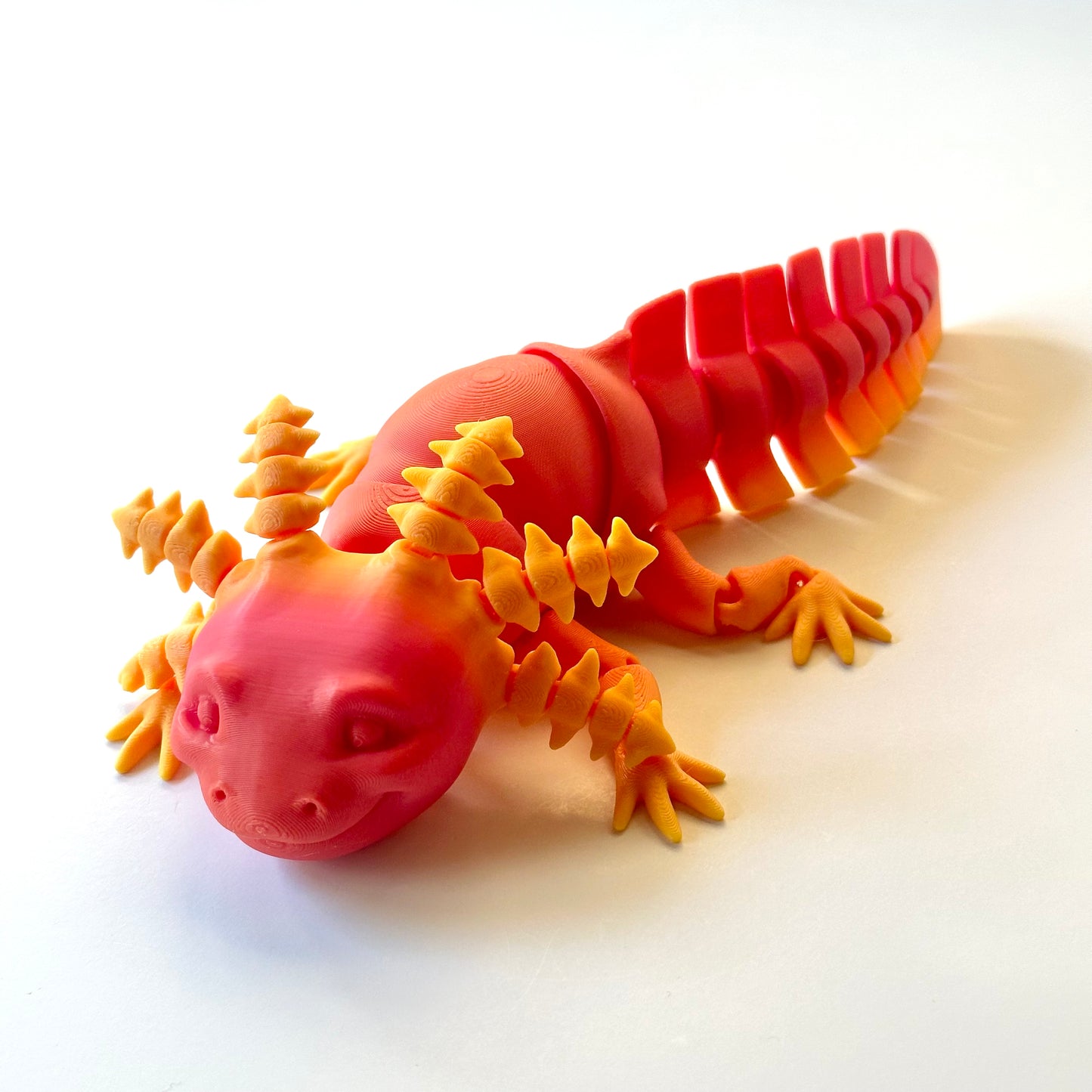 Large Axolotl - 3D Printed Articulating Figure