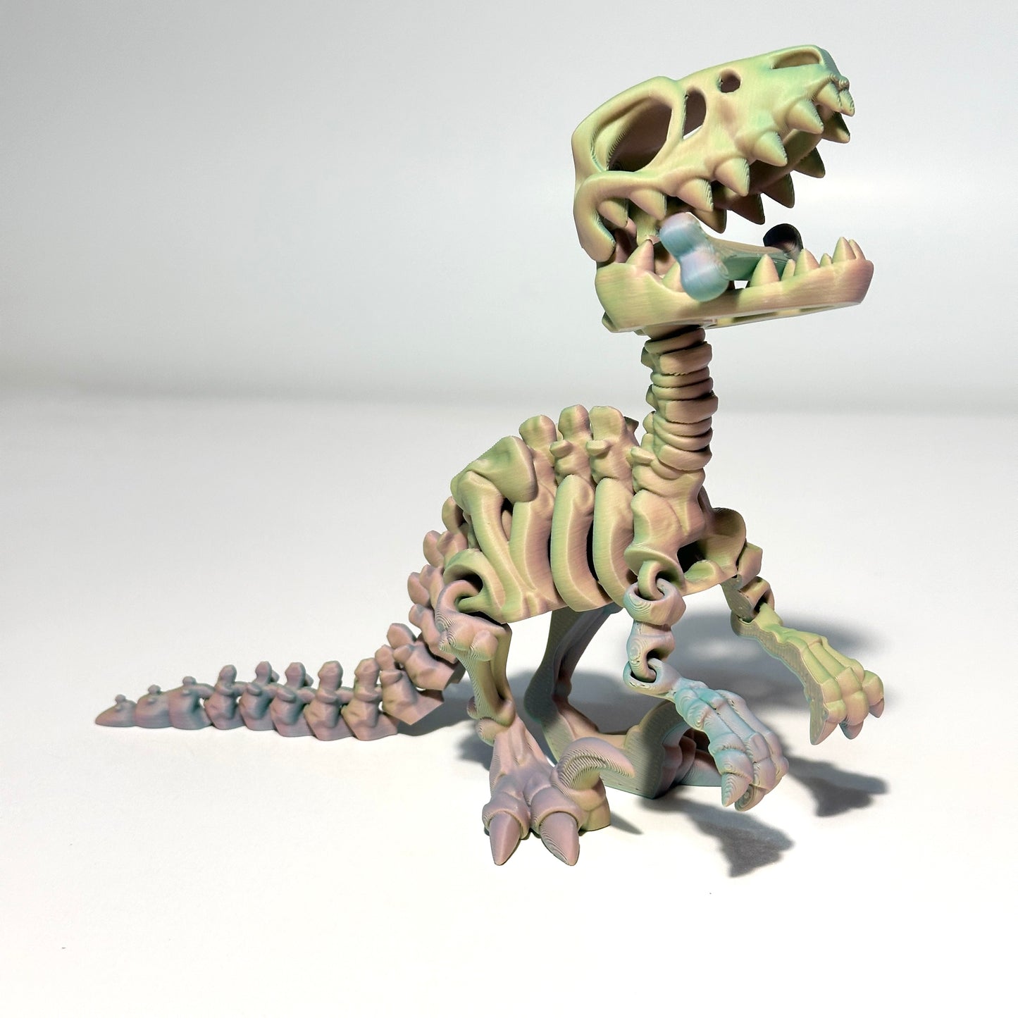 Flexi Skeleton Raptor - 3D Printed Articulating Figure