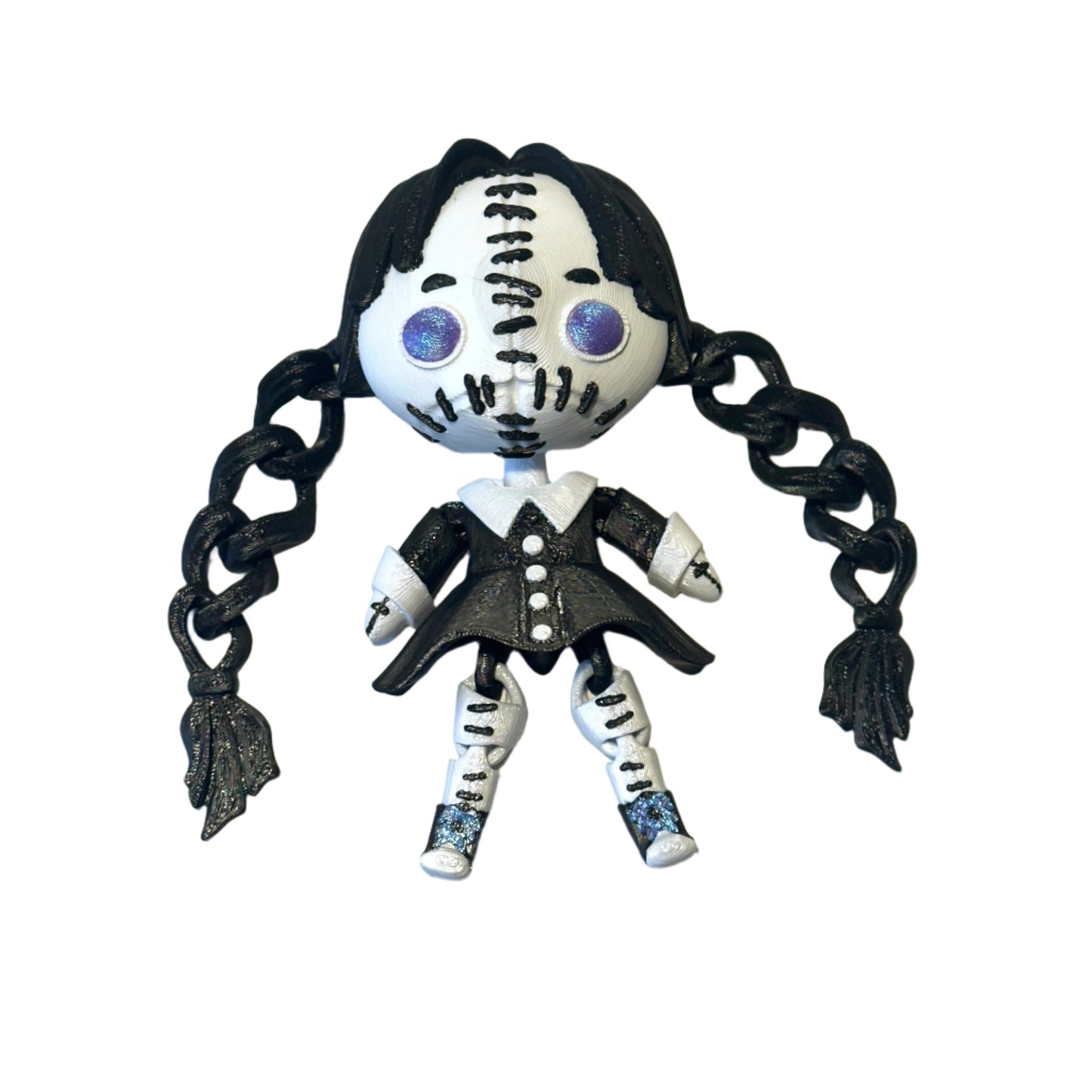 Creepy Wednesday Doll - 3D Printed Articulating Figure