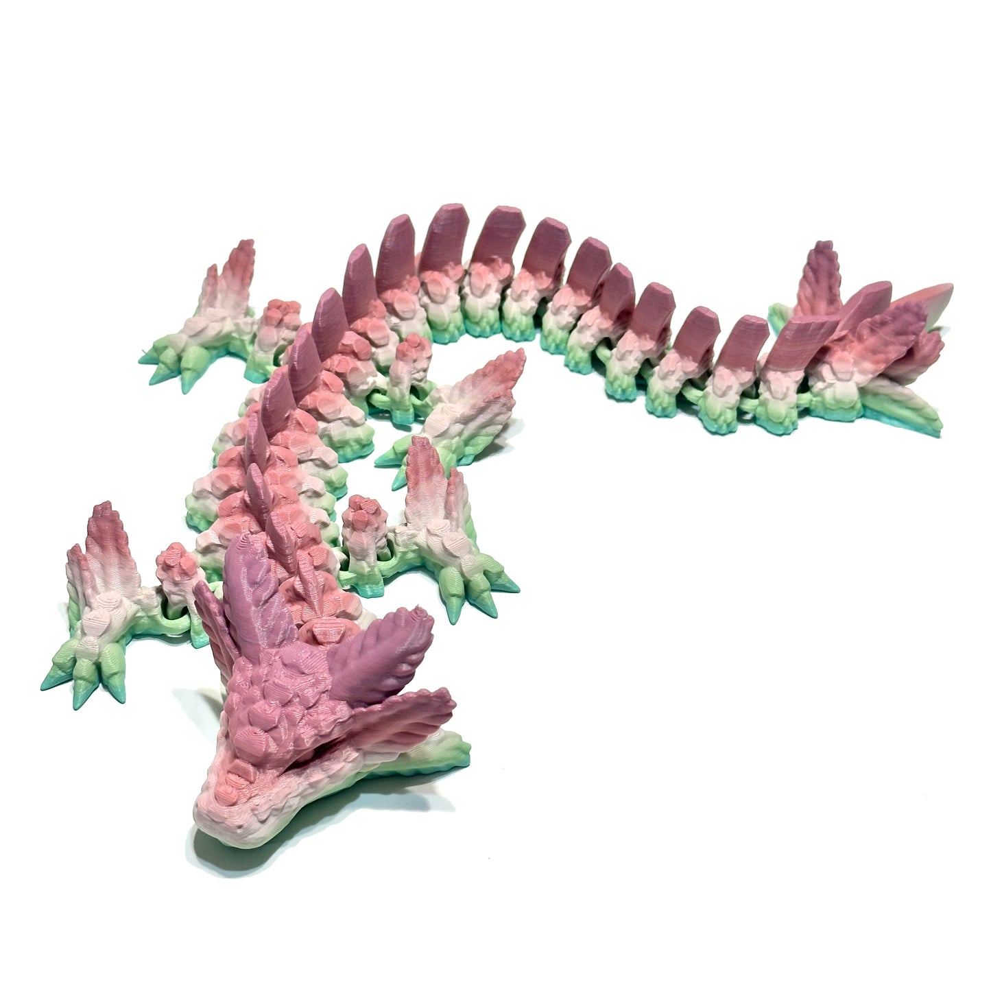 Axolotl Dragon - 3D Printed Articulating Figure no
