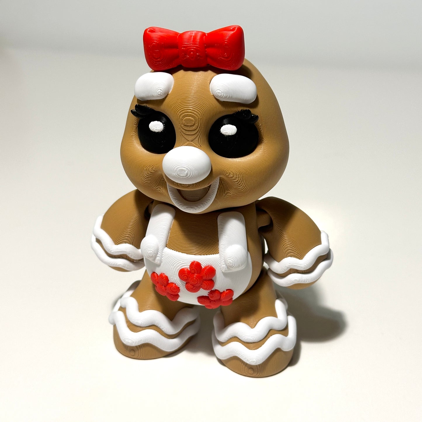 Mrs. Gingerbread - 3D Printed Articulating Figure