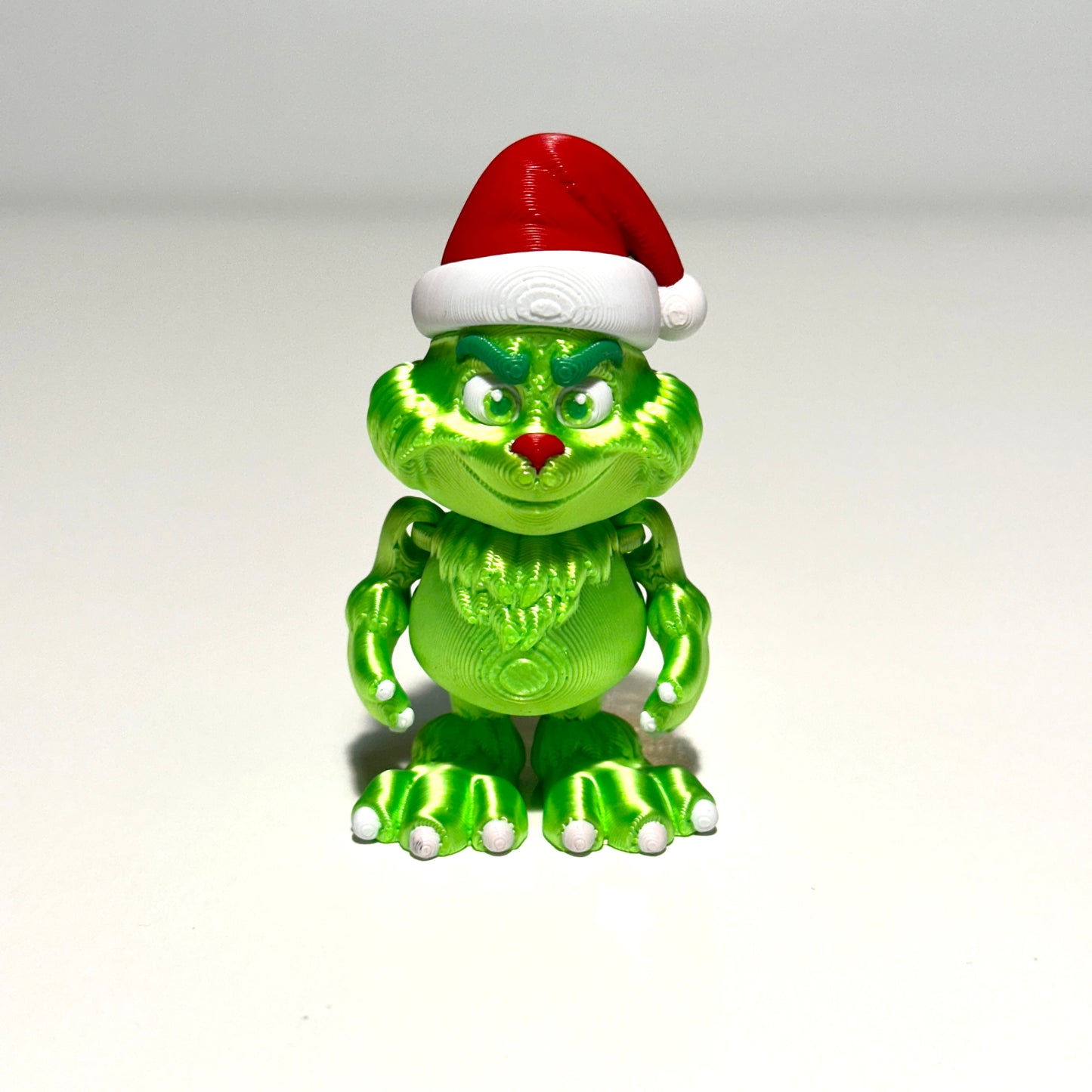 Mini Anti Christmas Green Guy - 3D Printed Articulating FIgure