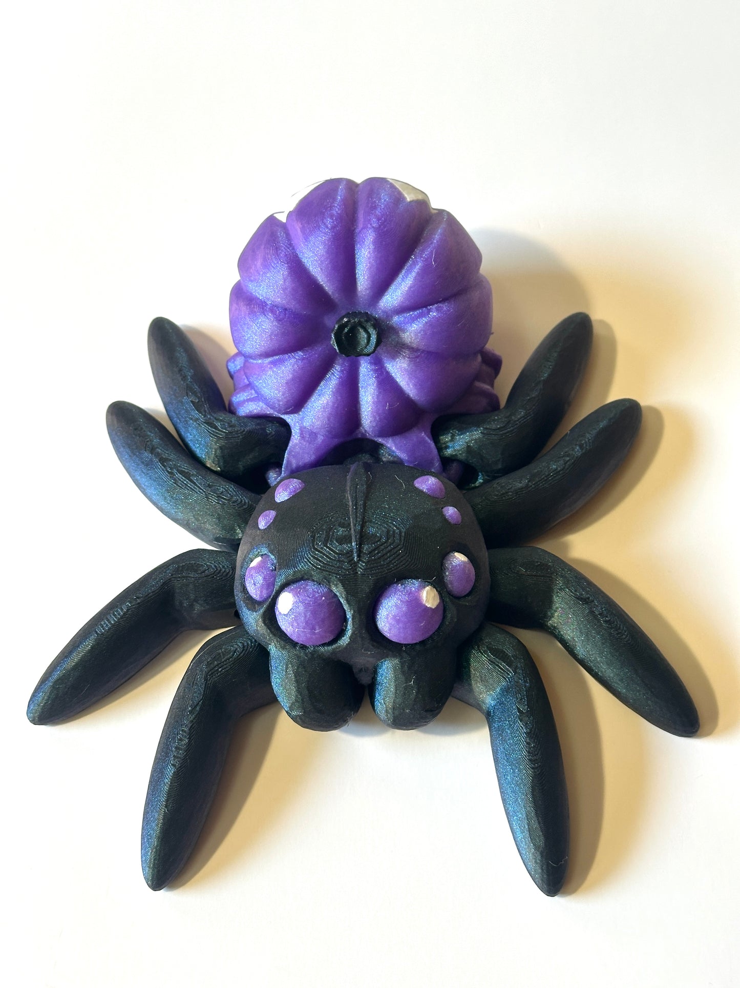 Giant Jack-O-Lantern Spider - 3D Printed Articulating FIgure