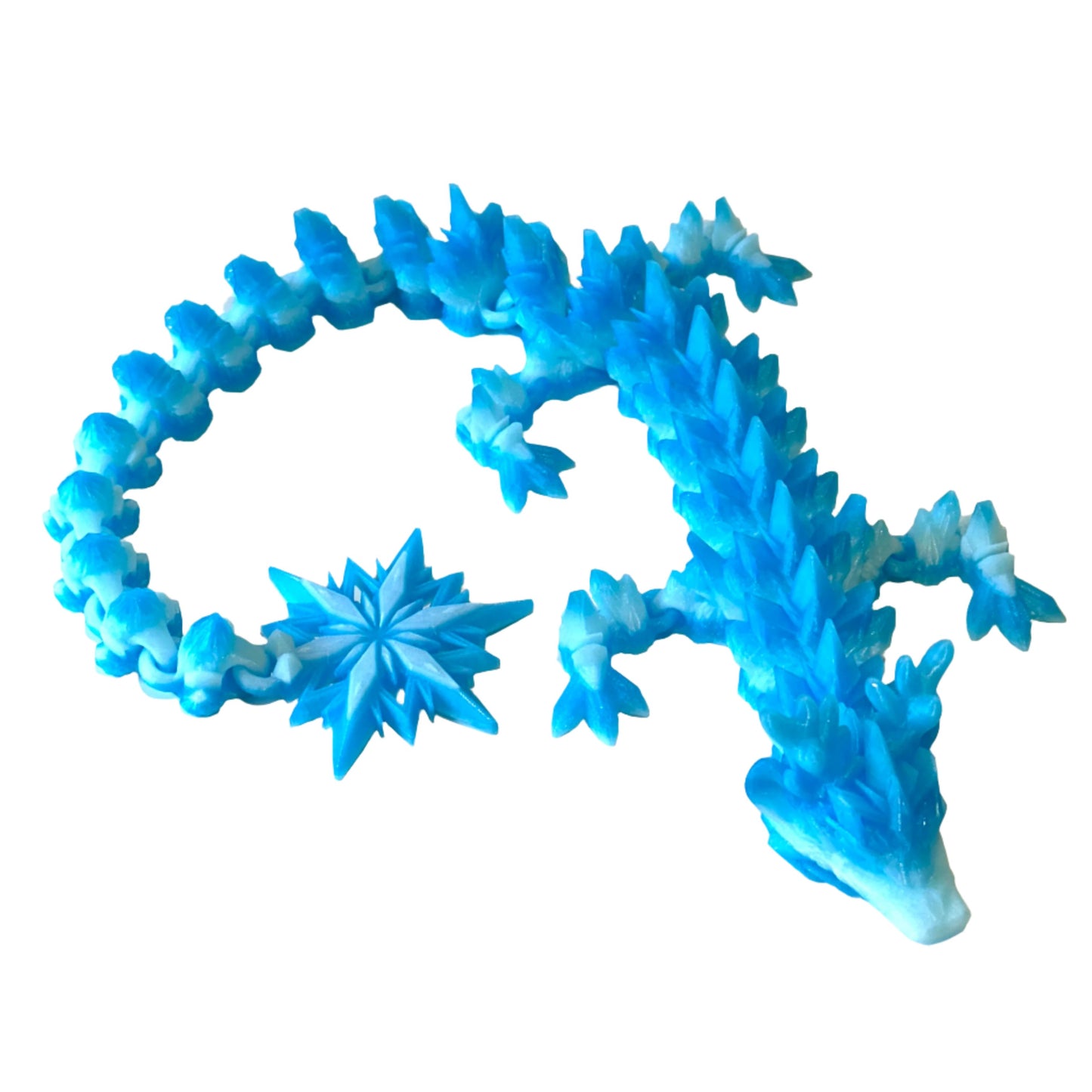 Large Winter Dragon - 3D Printed Articulating Figure