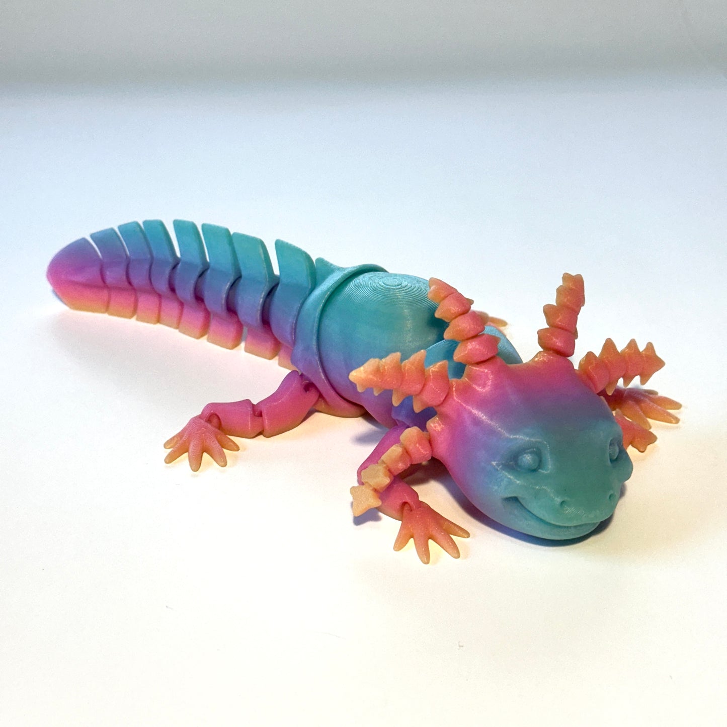 Large Axolotl - 3D Printed Articulating Figure