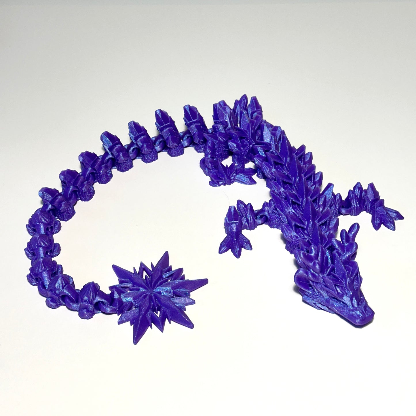 Large Winter Dragon - 3D Printed Articulating Figure