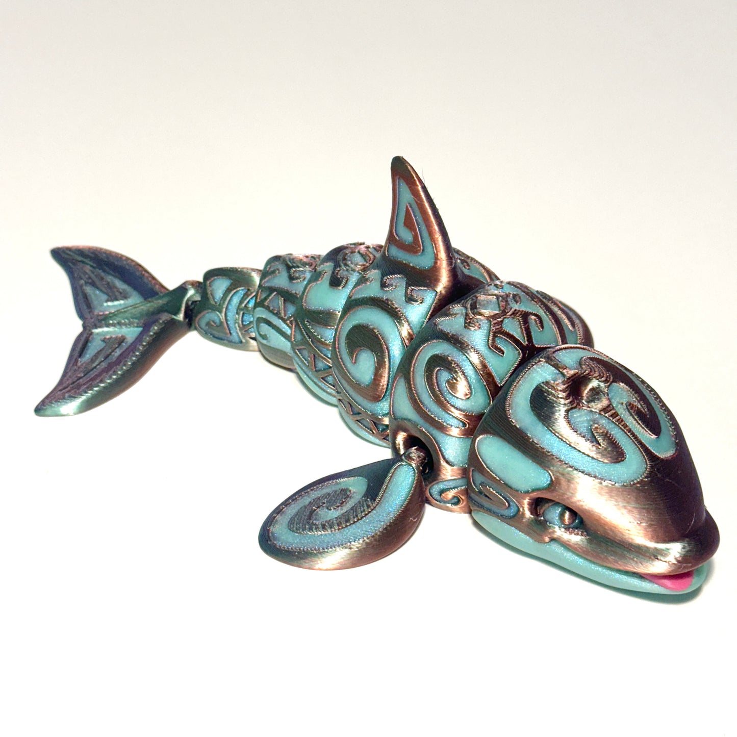 Tattooed Orca - 3D Printed Articulating Figurine