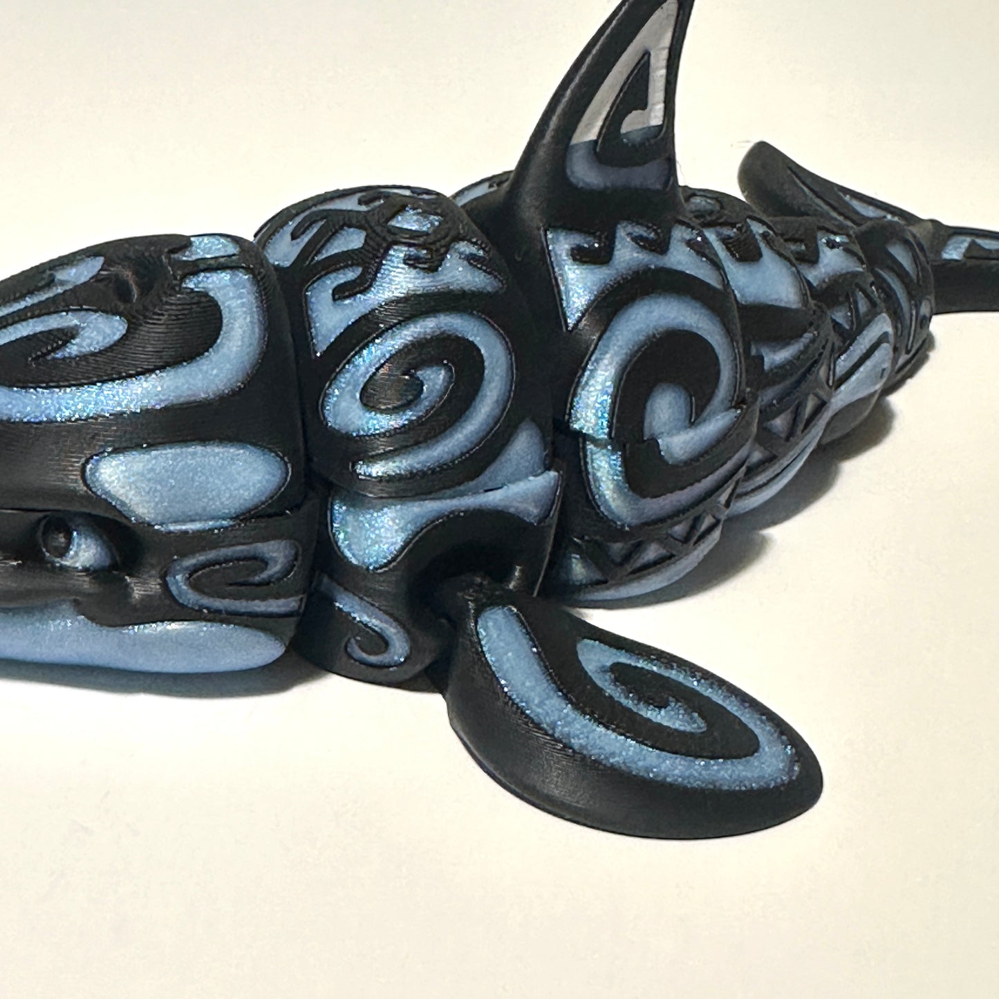 Tattooed Orca - 3D Printed Articulating Figurine