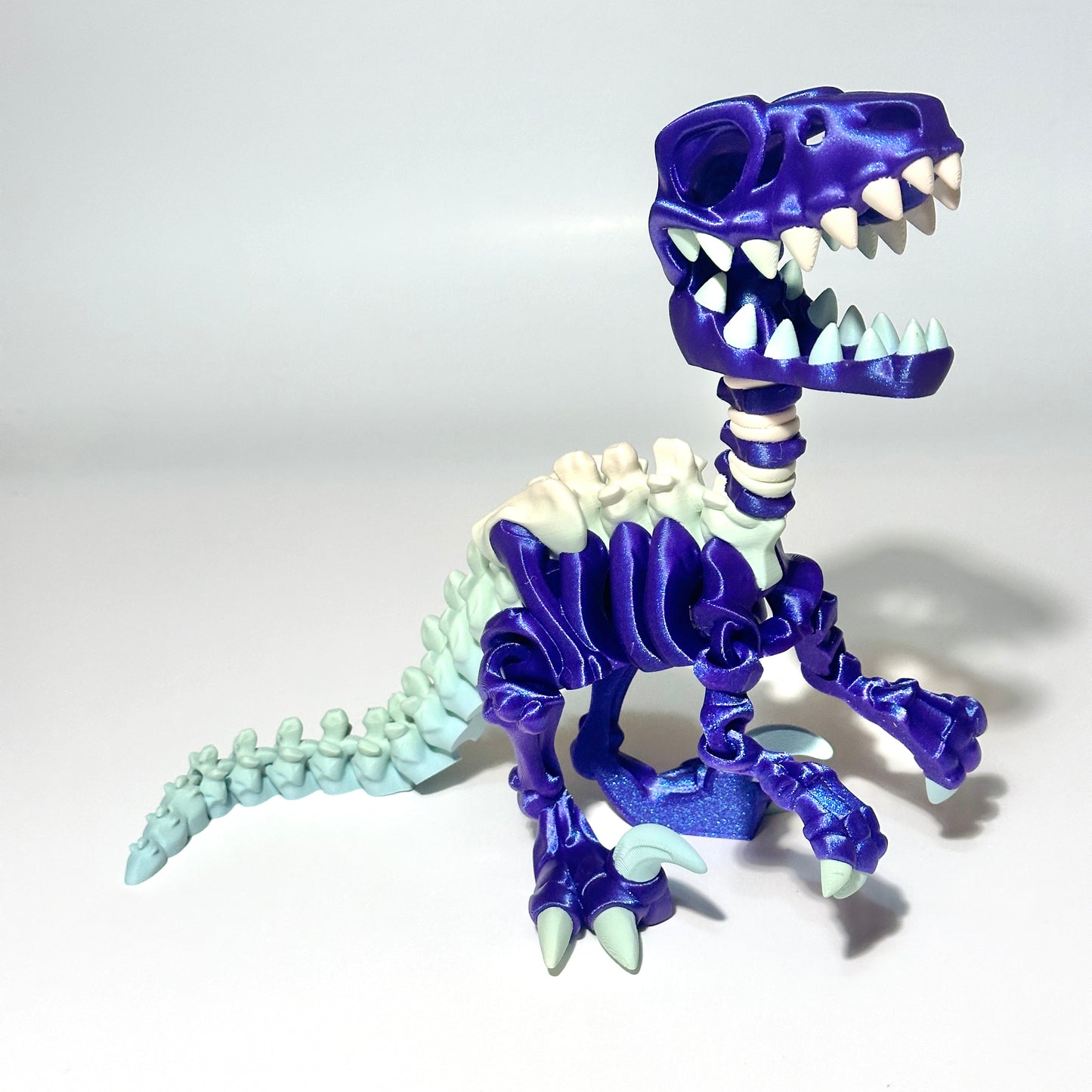 Giant Flexi Skeleton Raptor - 3D Printed Articulating Figure