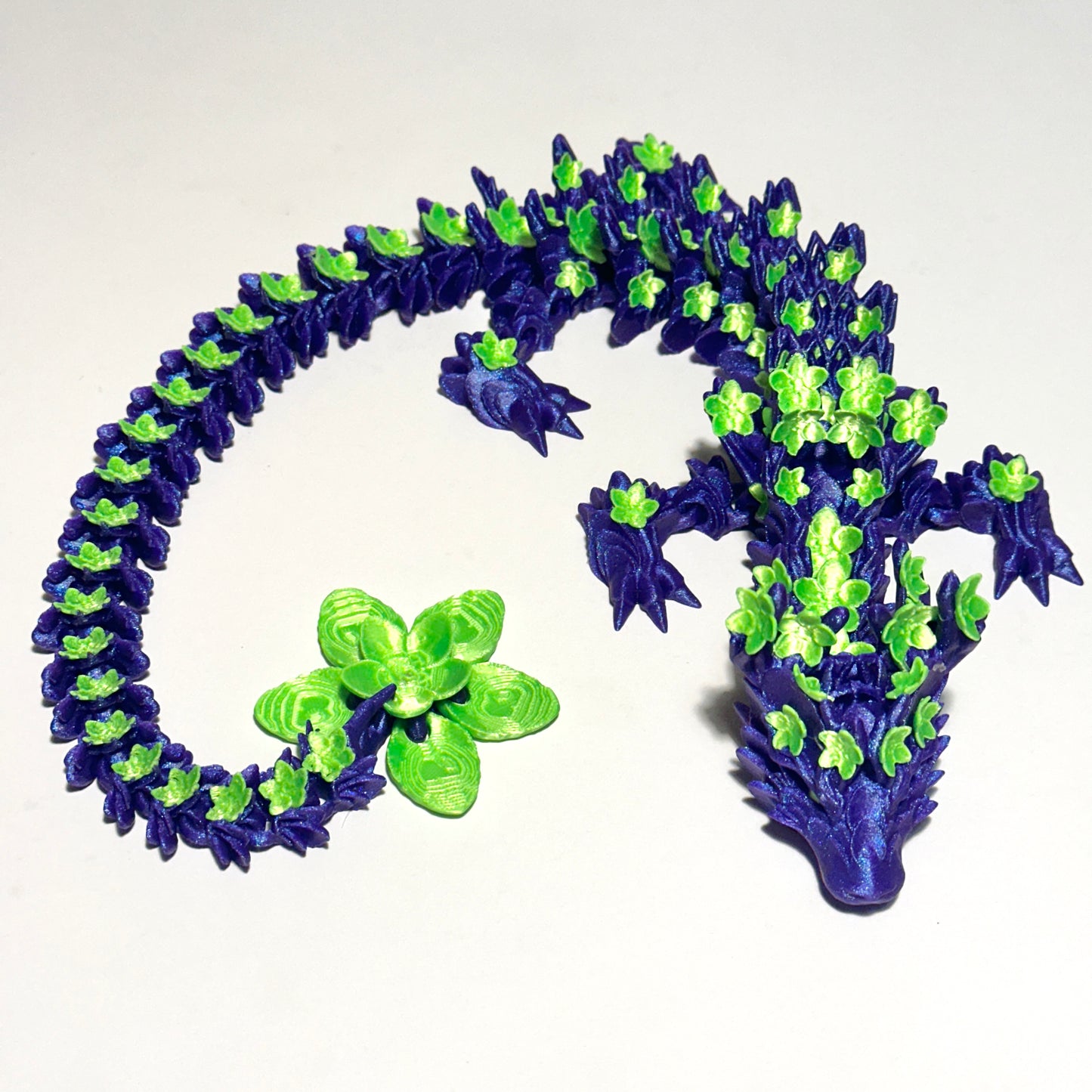 Large Cherry Blossom Dragon - 3D Printed Articulating Figurine