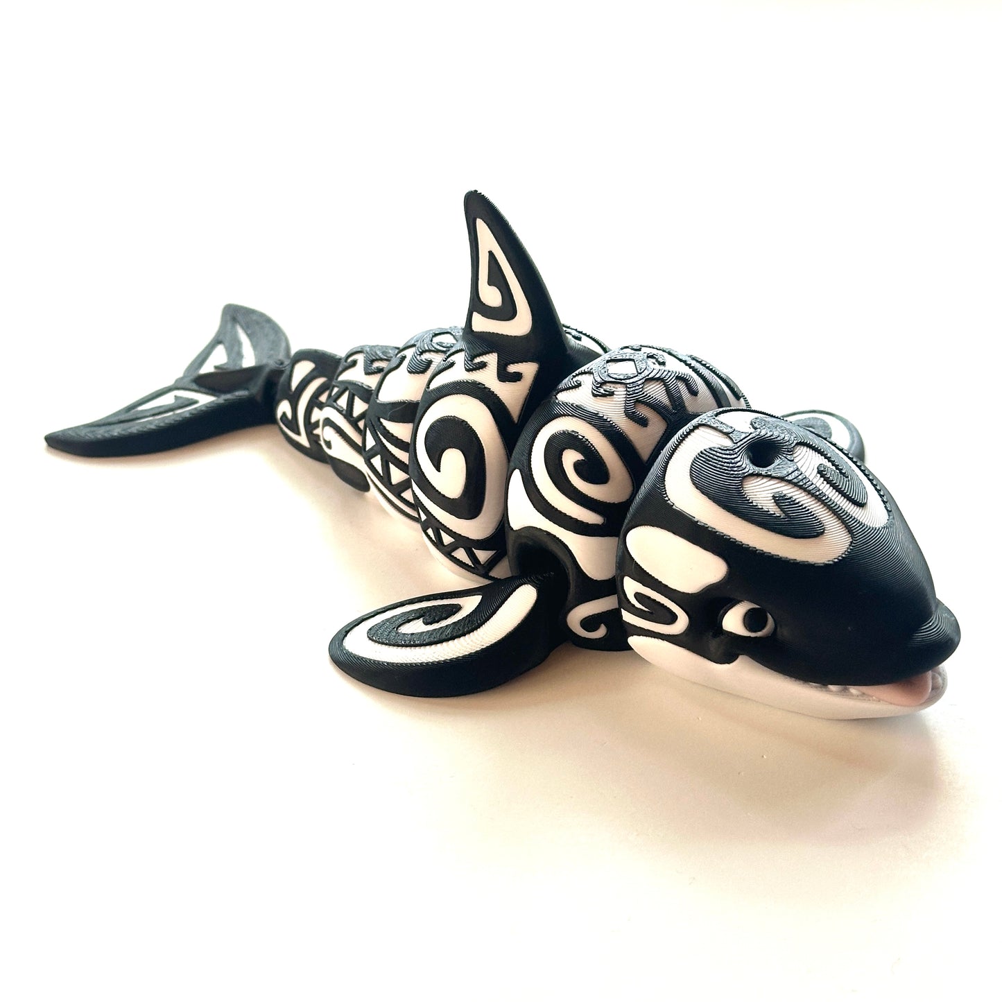 Tattooed Orca - 3D Printed Articulating Figurine