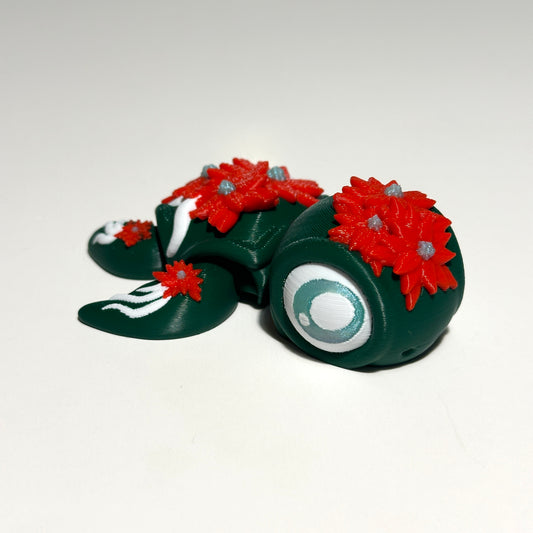 Poinsettia Turtle - 3D Printer Articulating Figure