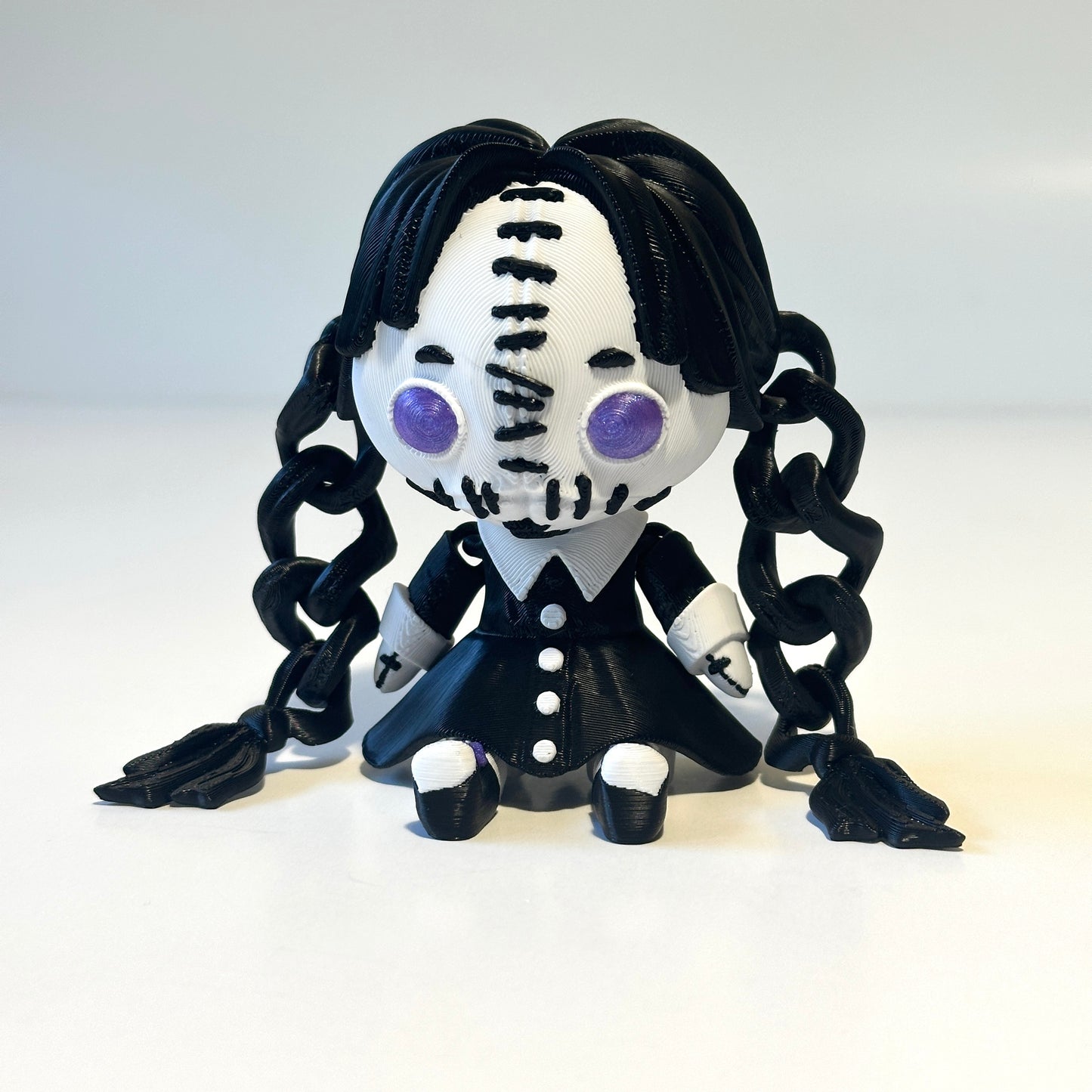 Creepy Wednesday Doll - 3D Printed Articulating Figure