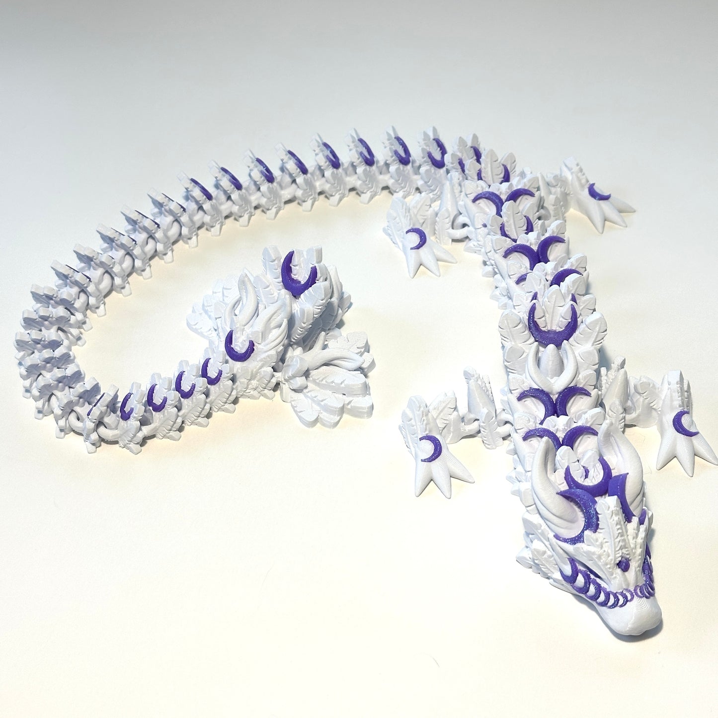 Large Lunar Dragon - 3D Printed Articulating