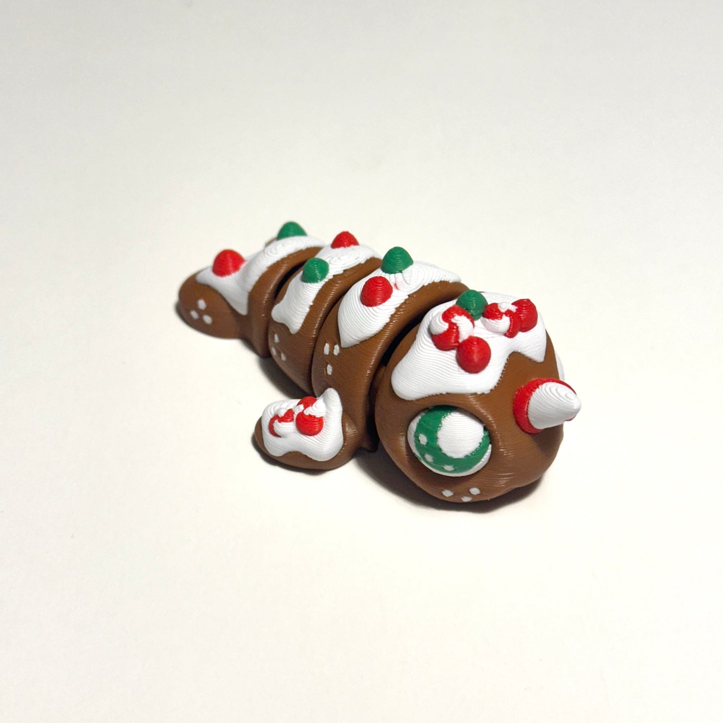 Gingerbread Narwal - 3D Printed Articulating Figure