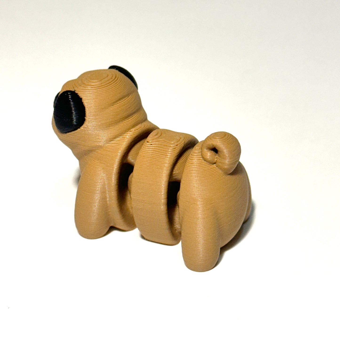 Tiny Pug - 3D Printed Articulating FIgure