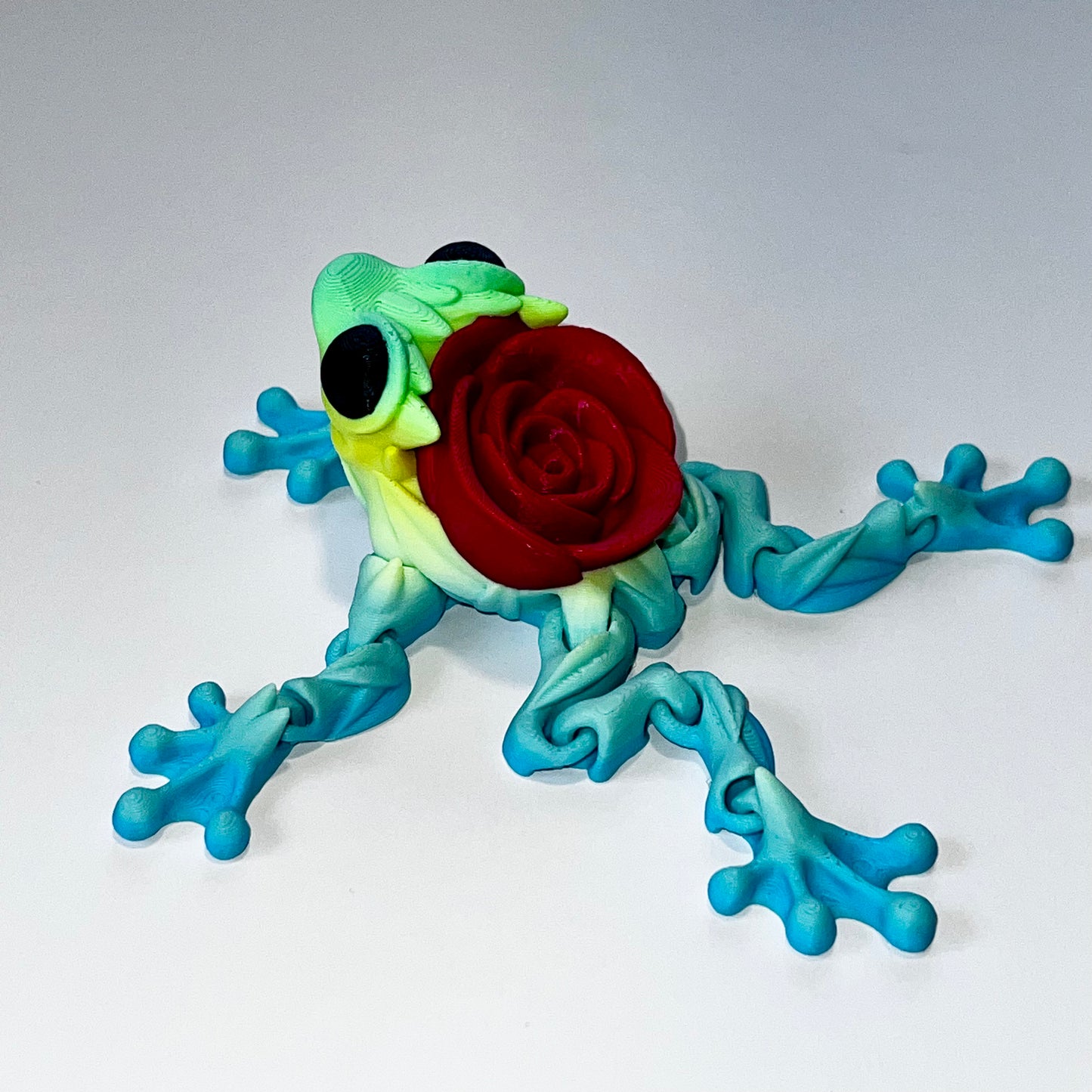 Rose Frog - 3D Printed Articulating Figurine