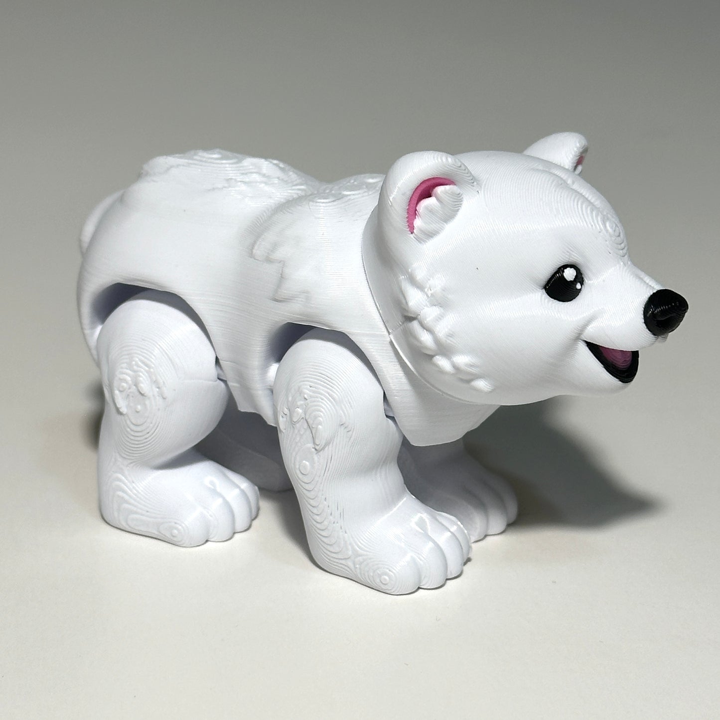 Small Polar Bear - 3D Printed Articulating FIgure