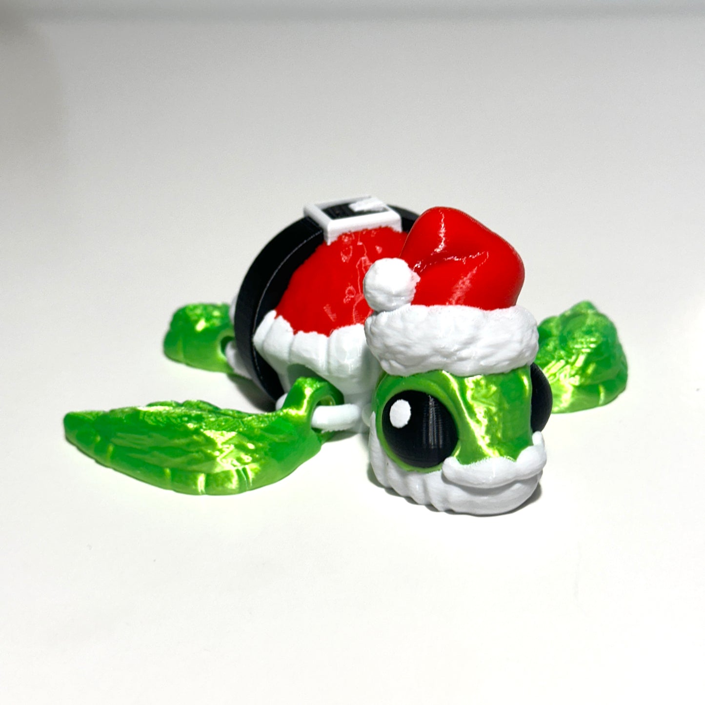 Santa Turtle - 3D Printed Articulating Figure