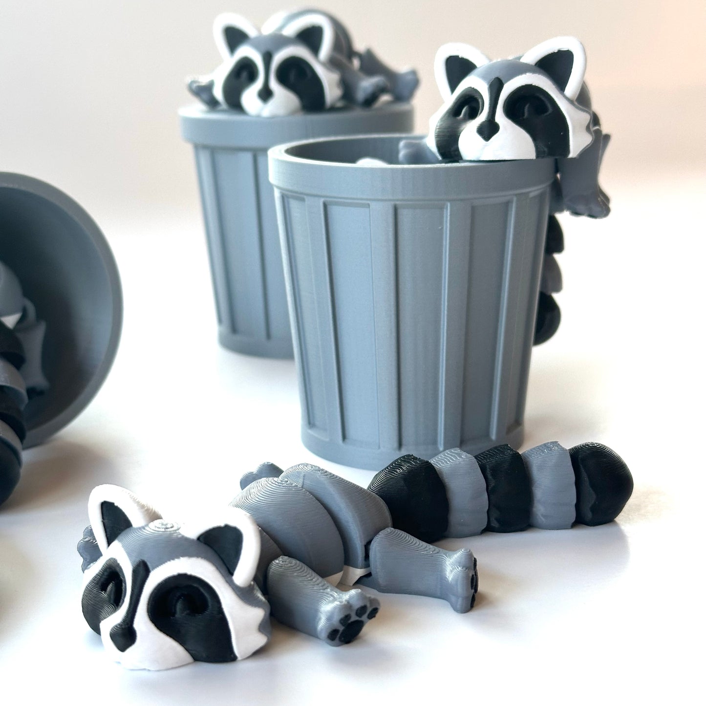 Trash Panda aka Raccoon - 3D Printed Articulating Figure