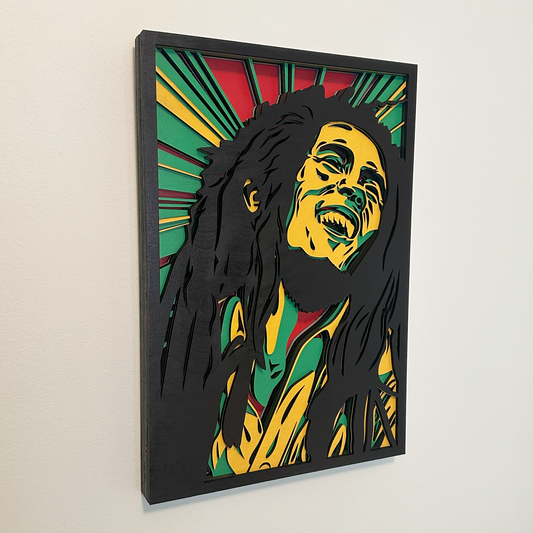Bob Marley 3D Laser Cut Wall Art