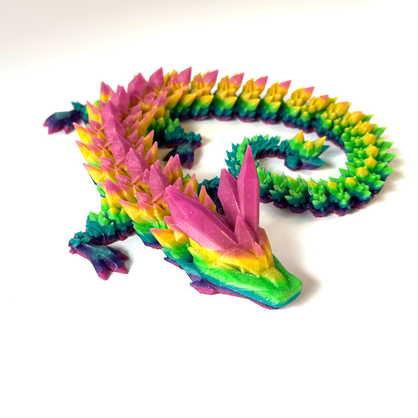 Large Crystal Dragons - 3D Printed Articulating