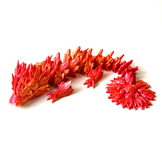 Baby Sunflower Dragon - 3D Printed Articulating